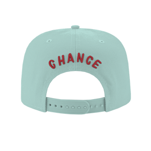 Chance 3 New Era Clear Mint/Scarlet Hat