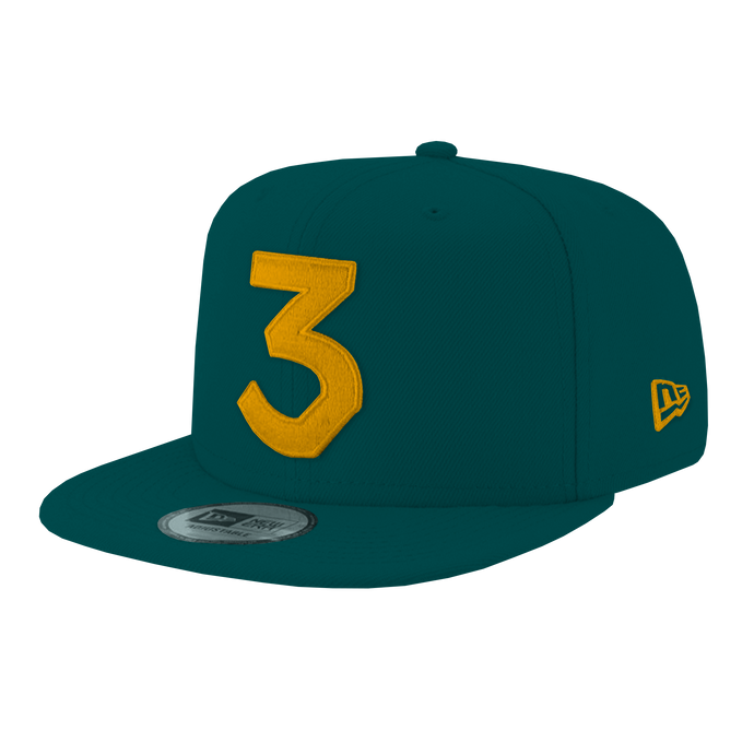 Chance Pine Needle Green Gold 3 Hat Front