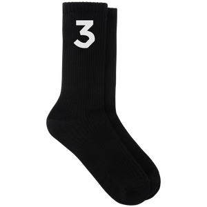 Chance 3 Black Socks