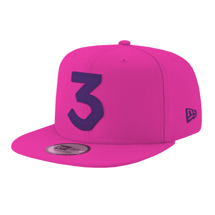 Chance 3 New Era Acid Rap Pink Glow Hat
