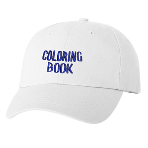 White Coloring Book Dad Hat